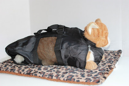 stuffed cat bag